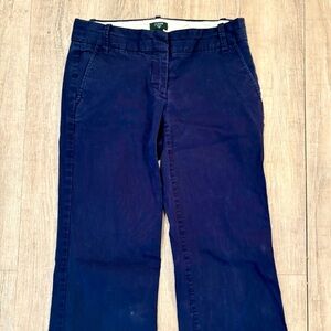 J. Crew Stretch City Fit Dark Blue Casual Pants 2R